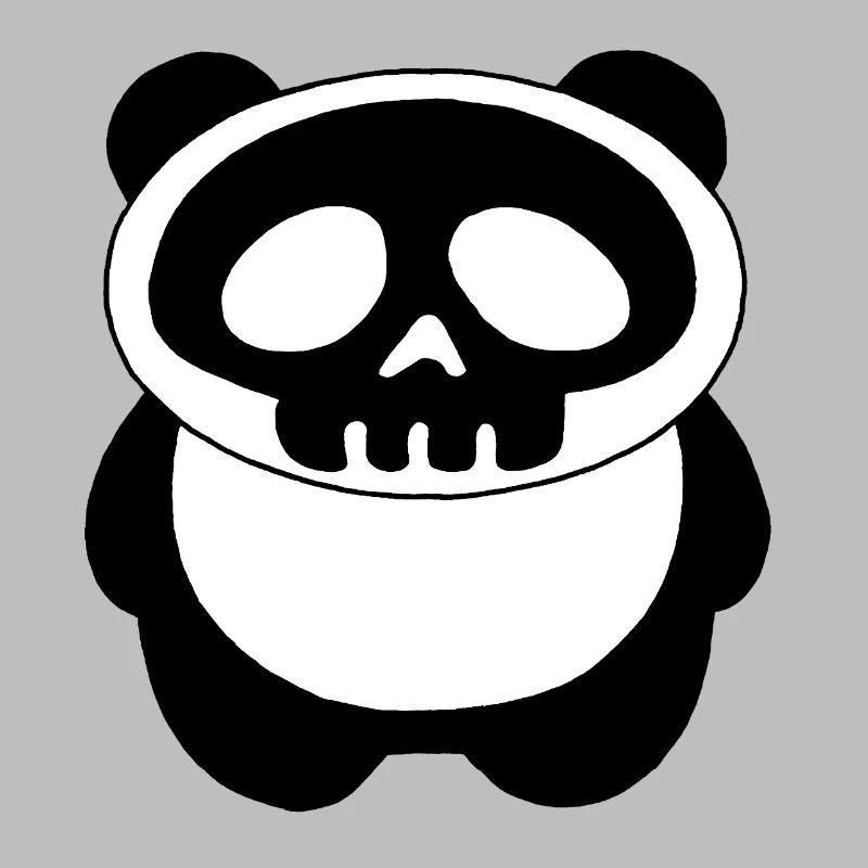 Panda-Schädel