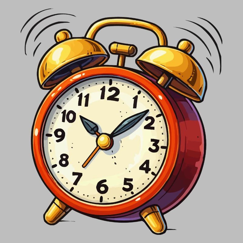 Alarm Clock Comic Clock