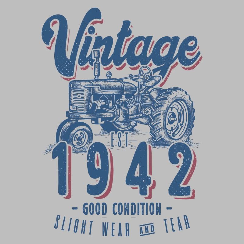 Oldtimer Traktor Farmer Geburtstag geboren 1942