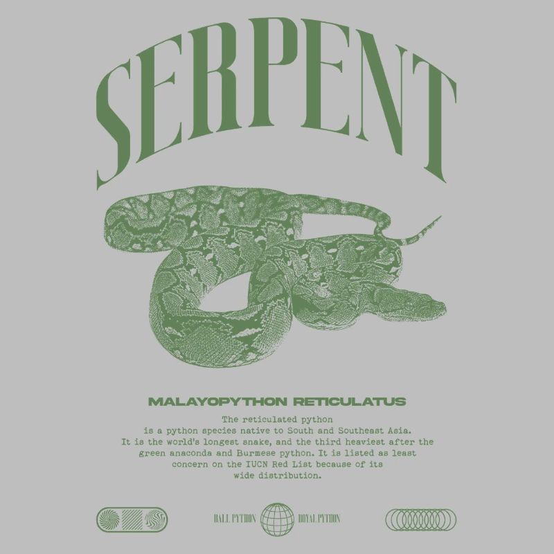 Retikulierte Python Reptile Keeper Streetwear
