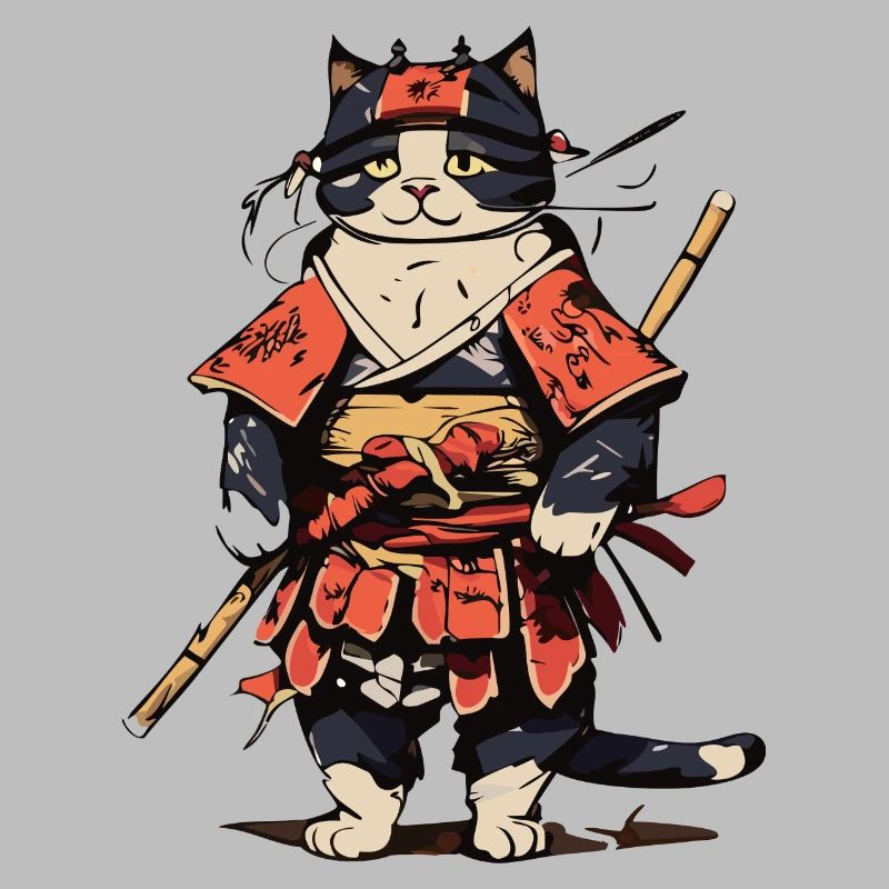 Chat samouraï