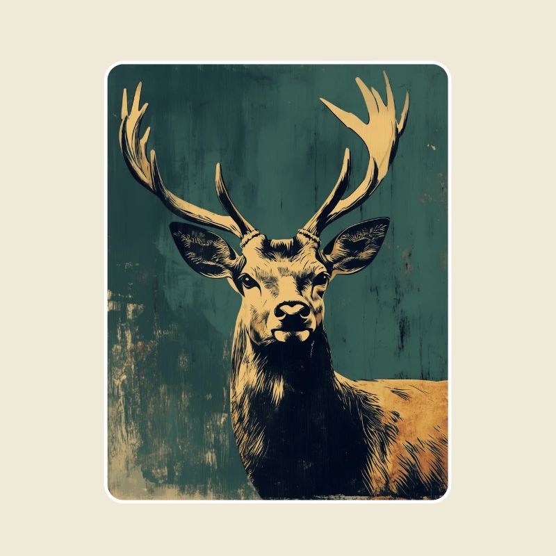 Reindeer Deer Antlers Reindeer Vintage