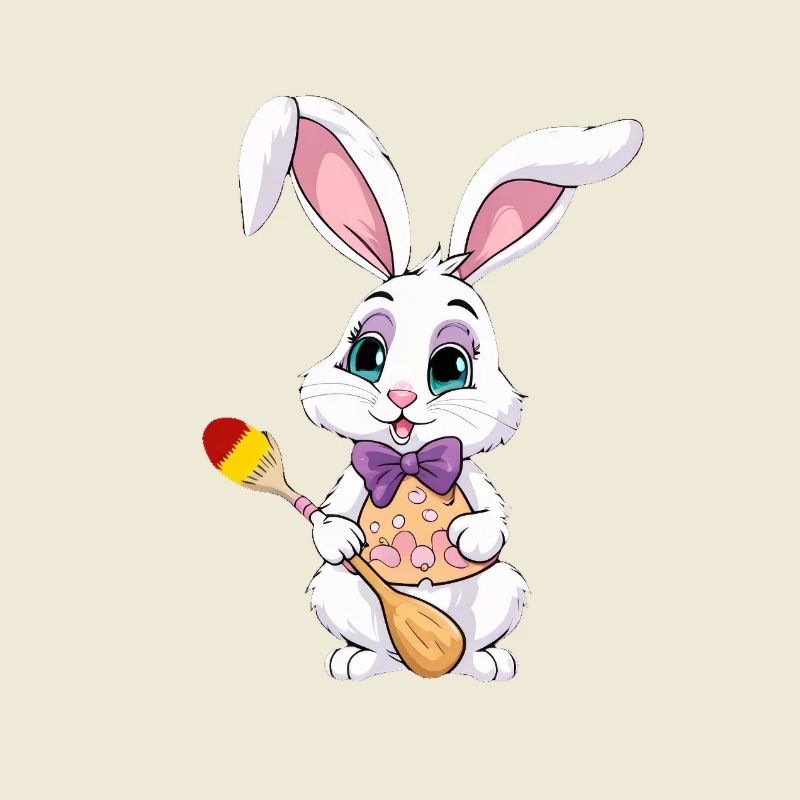 Easter bunny with Easter eggs