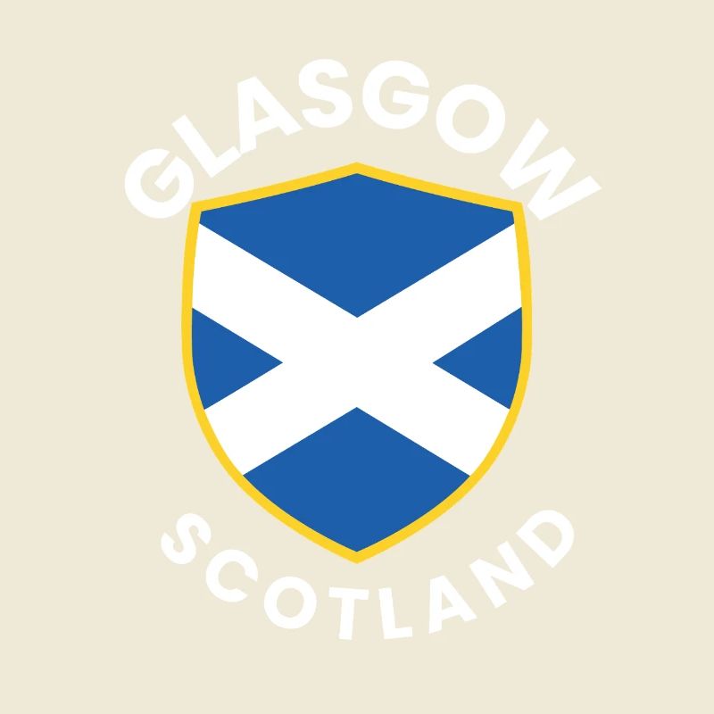 Glasgow shield saltire design