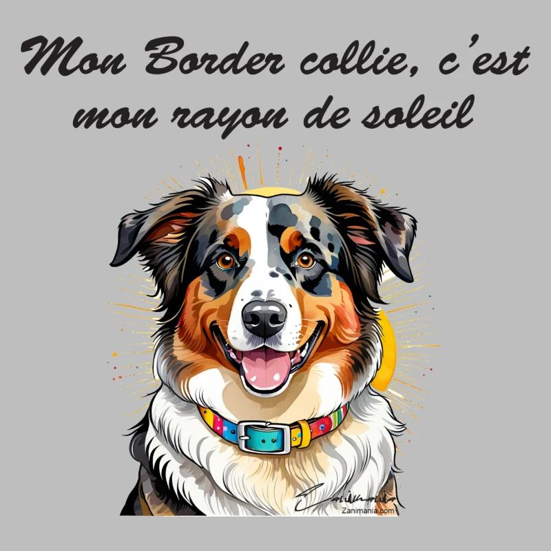 Border collie rayon de soleil