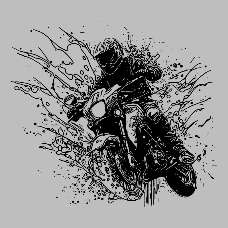 Offroad Racing Motorcycle Splash Style