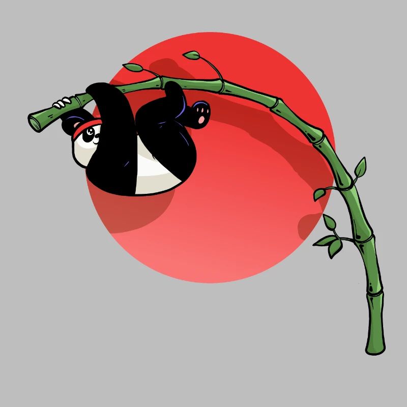Sitzender Panda