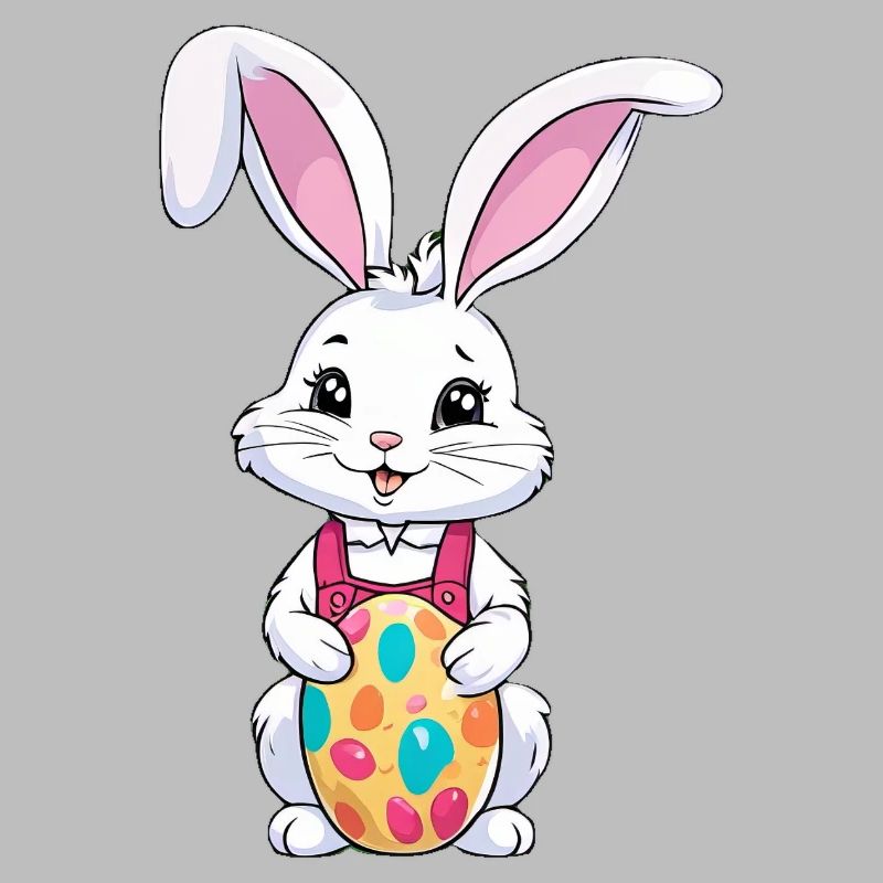 Easter bunny with Easter eggs