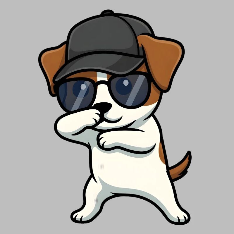 Dabbing Jack Russel Terrier