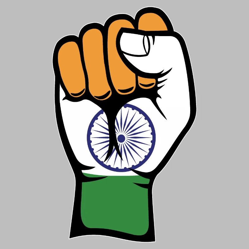 Poing du drapeau de l’Inde