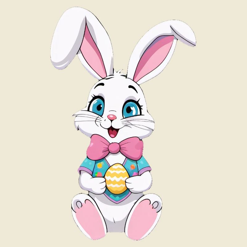 Easter bunny with Easter eggs