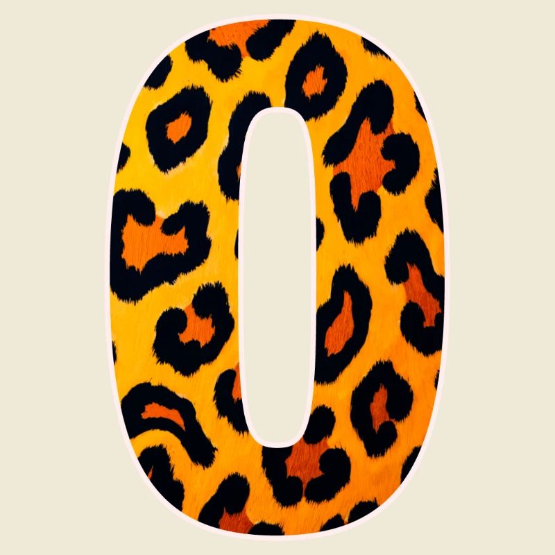 Leopard_Buchstabenmuster_ _O