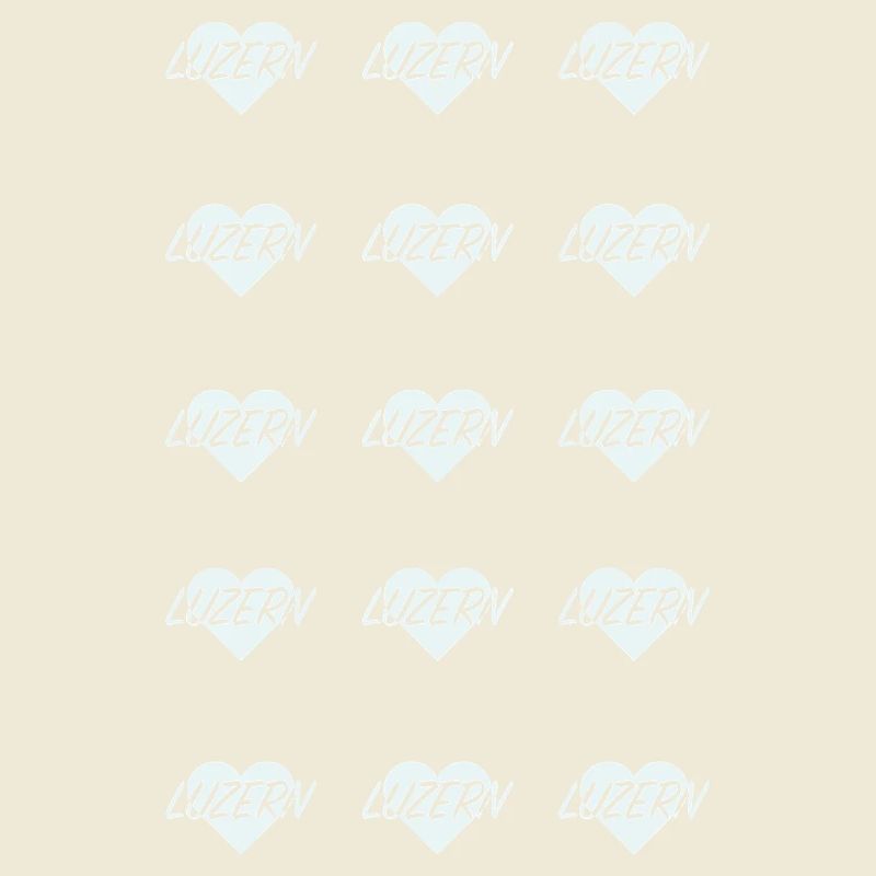 I LOVE LUCERNE Heart Pattern