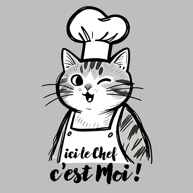 Chat Chef cuisinier, ici le chef c'est moi !