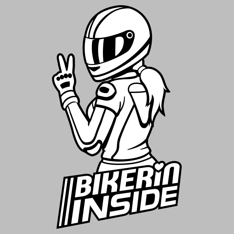 Biker inside (colors can be changed)