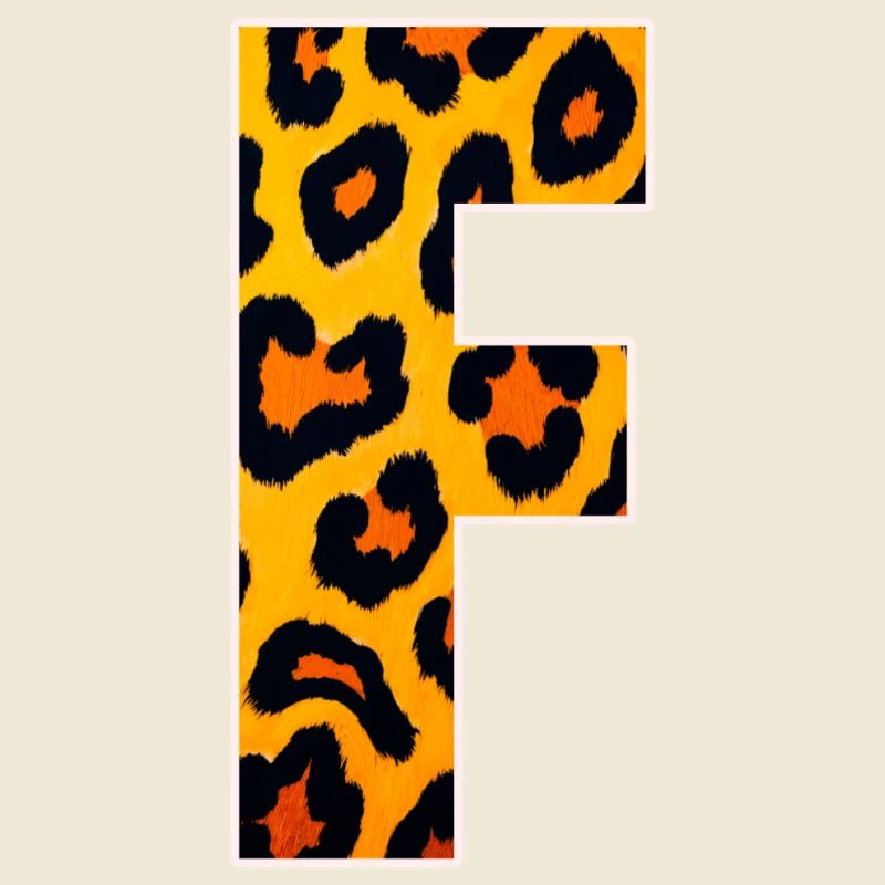 Leopard Effect Fire Orange Pattern