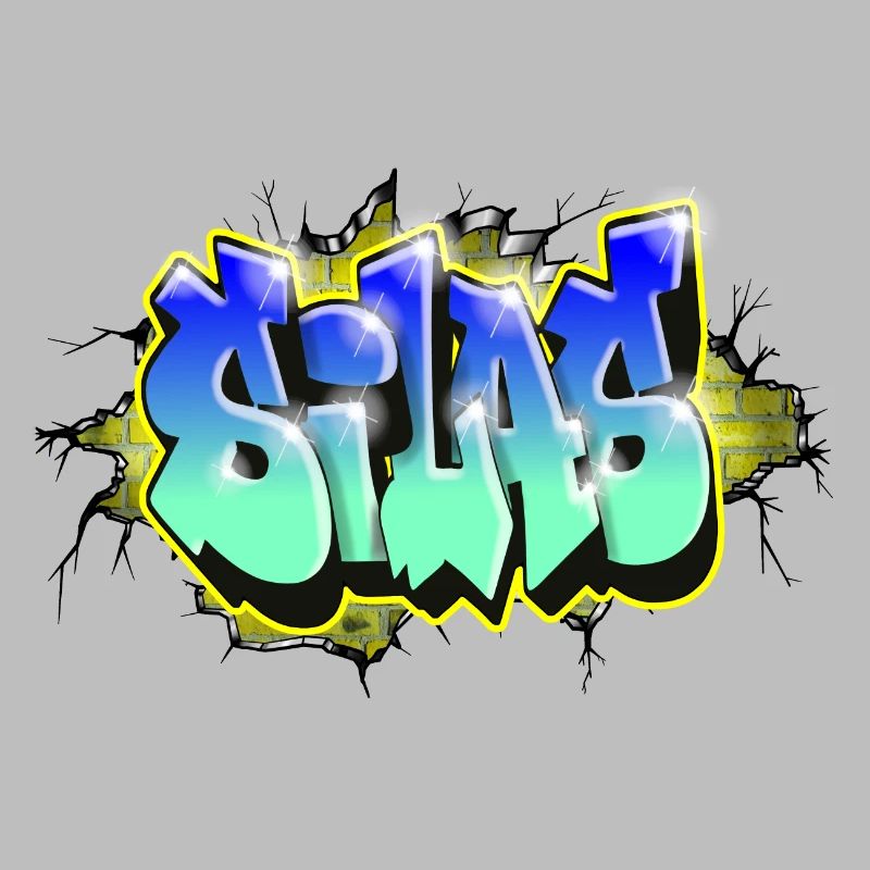 Graffiti SILAS scratch gift ANNIVERSAIRE NAISSANCE
