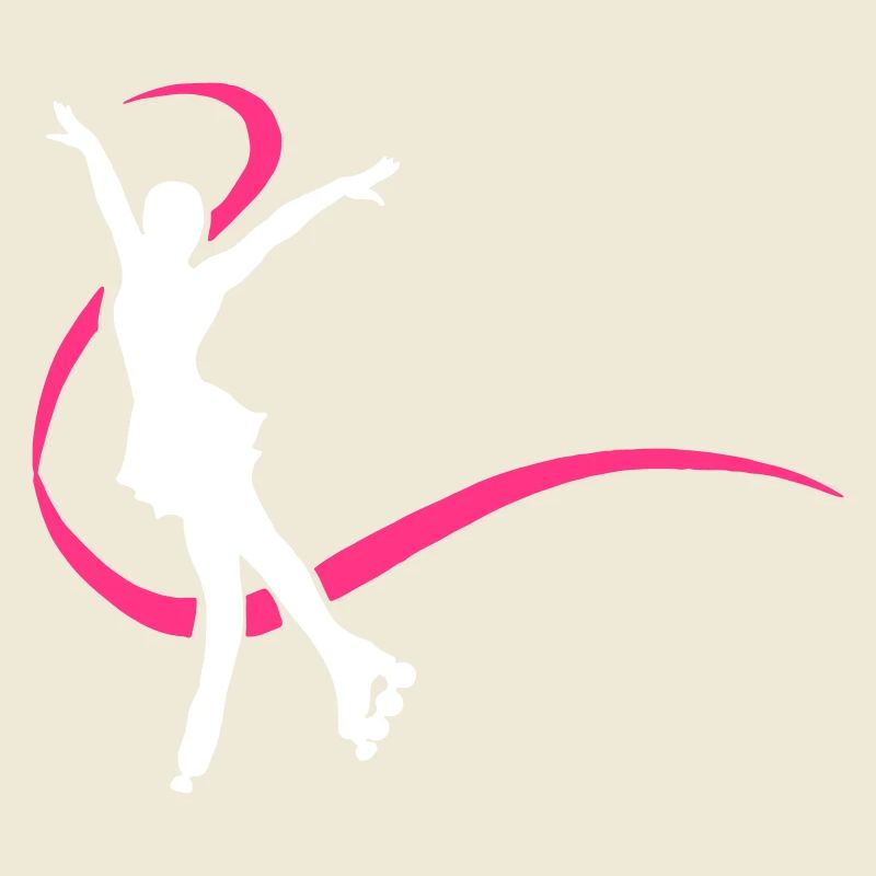 Silhouette patineuse blanche inline