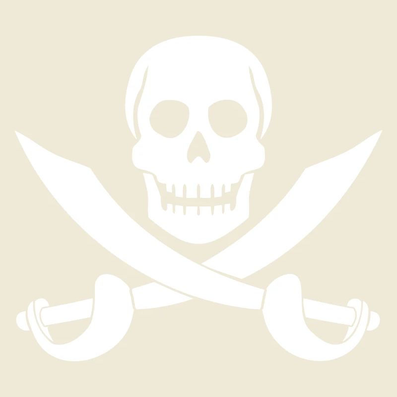 Crâne de pirate Sabre épées squelette crâne