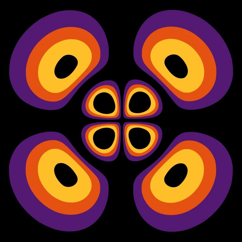 Wahrscheinlichkeitsdichte Wasserstoffatom (4,2,1)