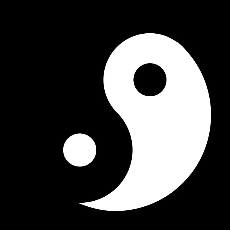 Authentic Yin Yang Graphic Print