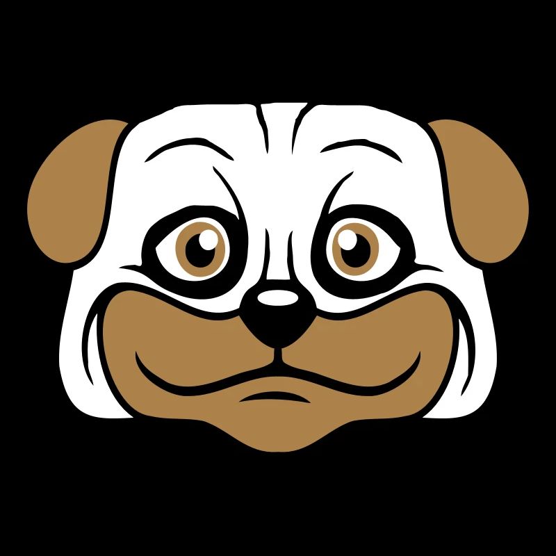 Dog Pug Small Cute Dick Love Happy Comic Fun