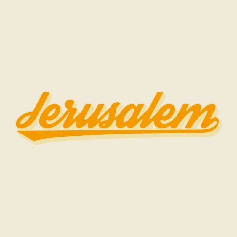 Jerusalem Retro Script