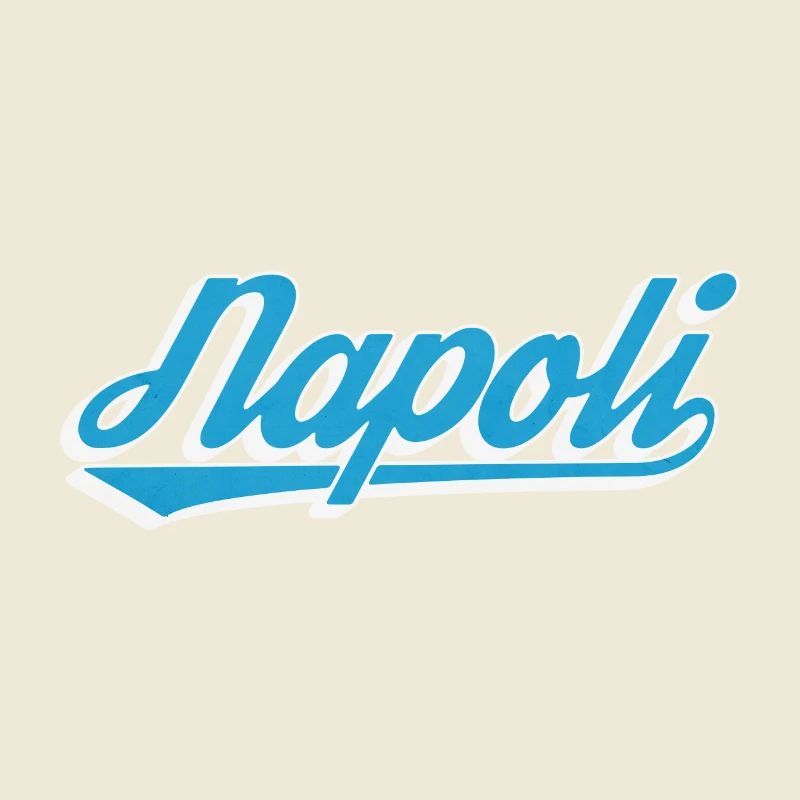 Napoli Retro Script Blue