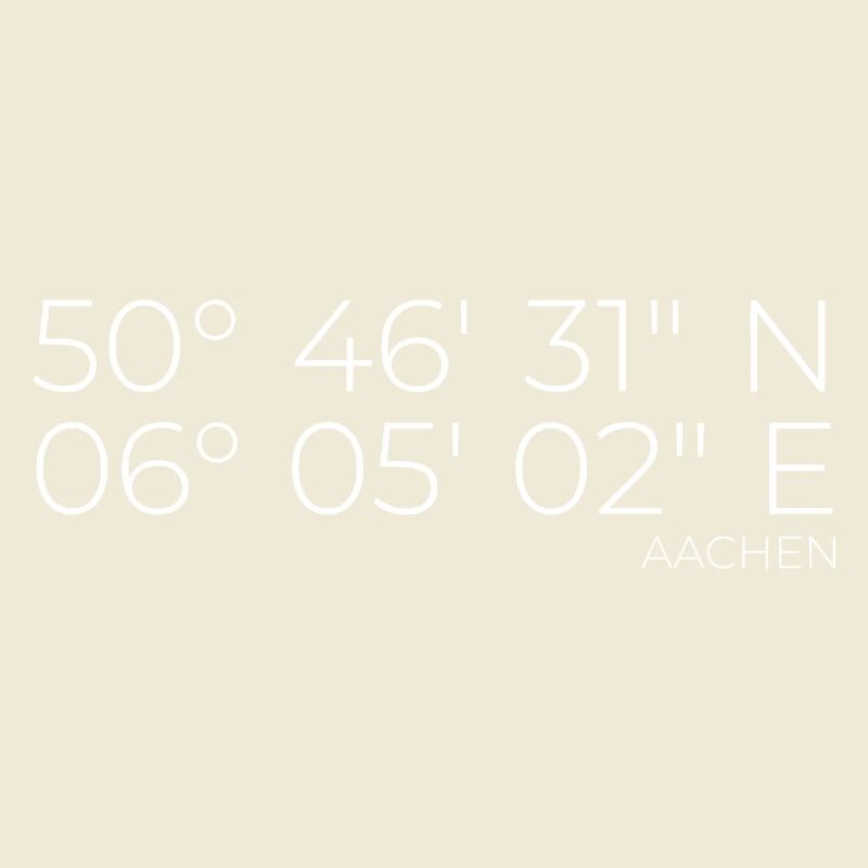 coordinates Aachen