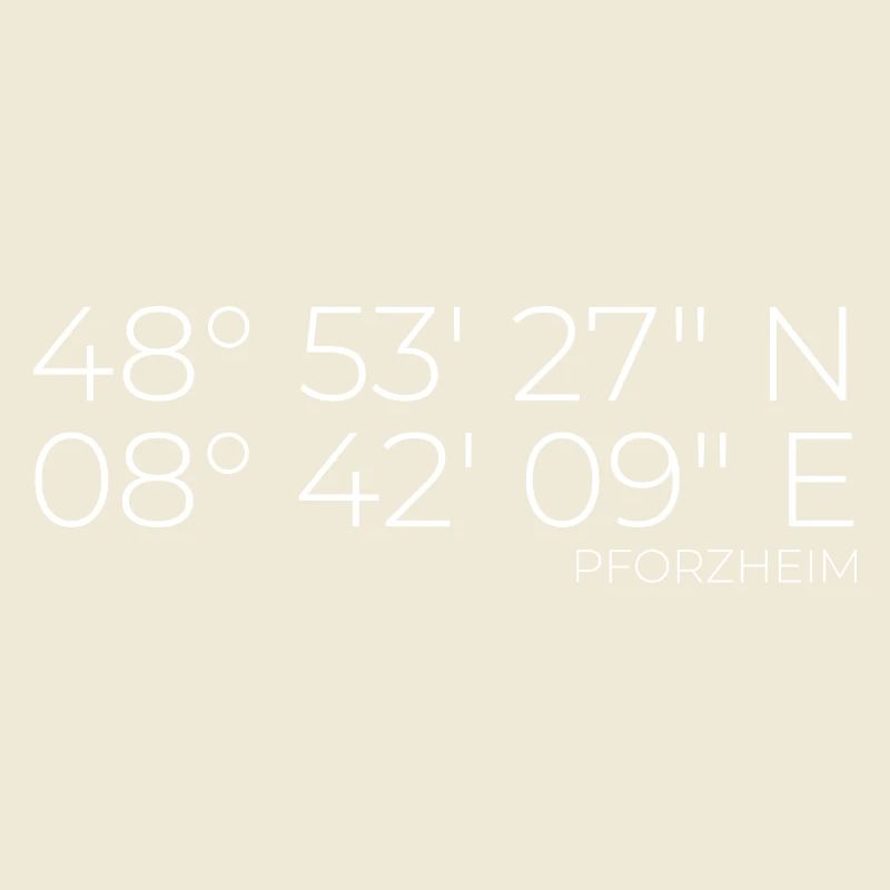 Coordinates Pforzheim