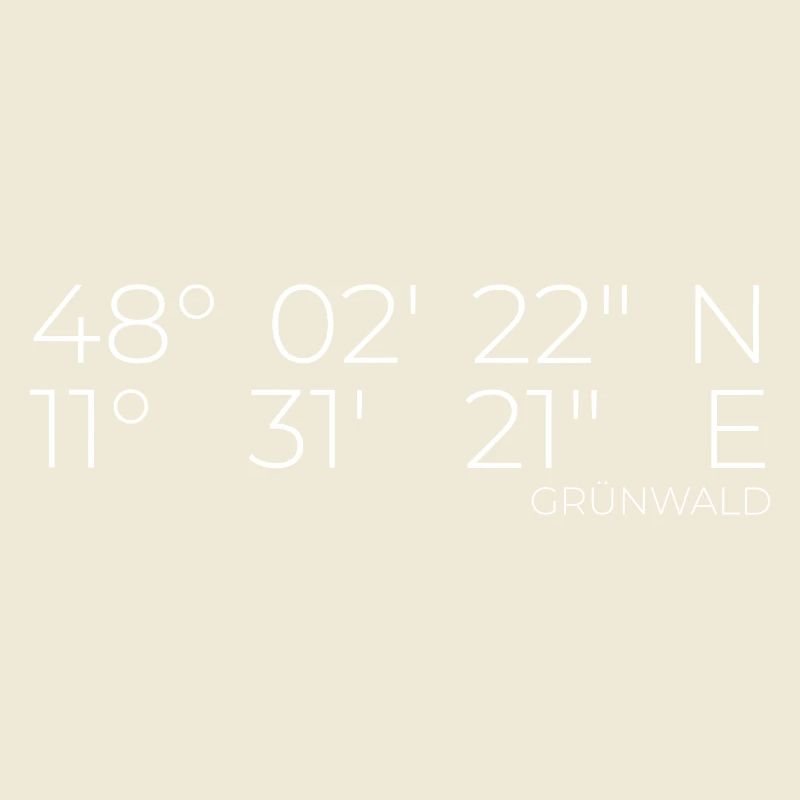 Coordinates Grünwald, Bavaria