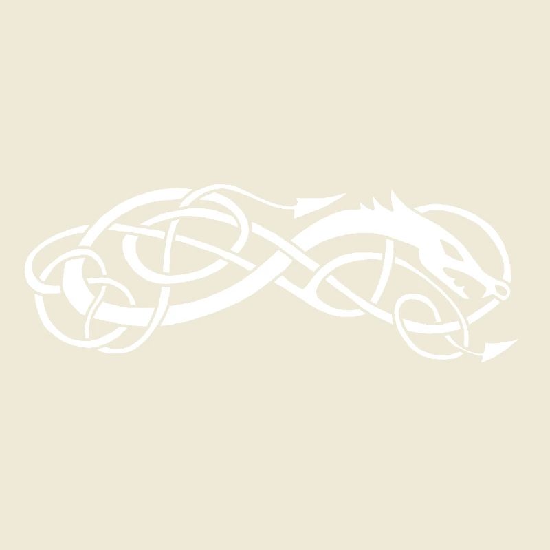 Serpent celte blanc