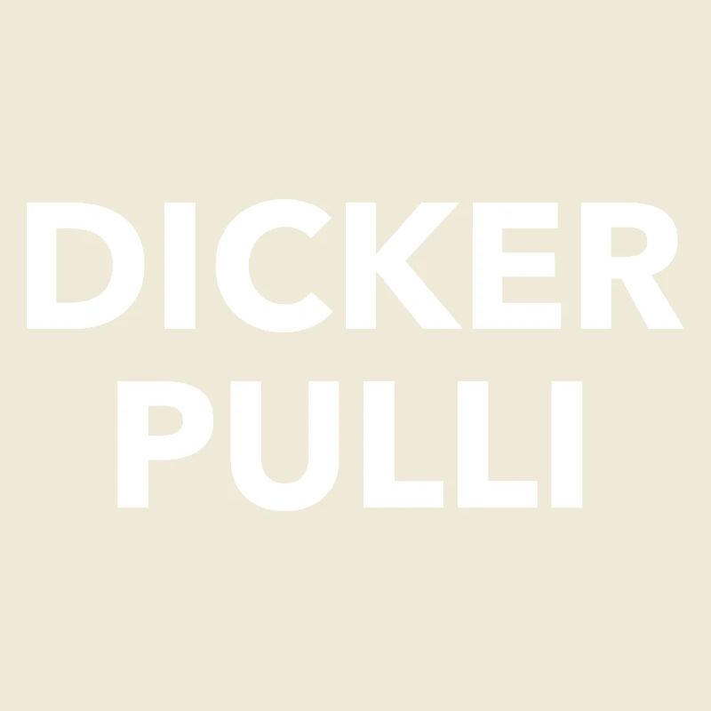 Dicker Pulli Kontrast Typo
