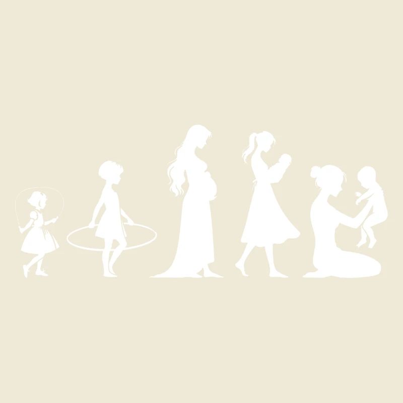 Evolution Mama Muttertag kind Familie