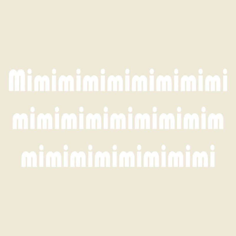 Mimi Typografie Muster Pattern