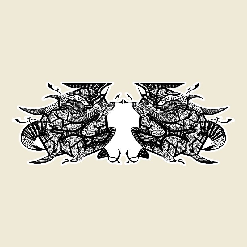 Black and White Abstract Design No. 7