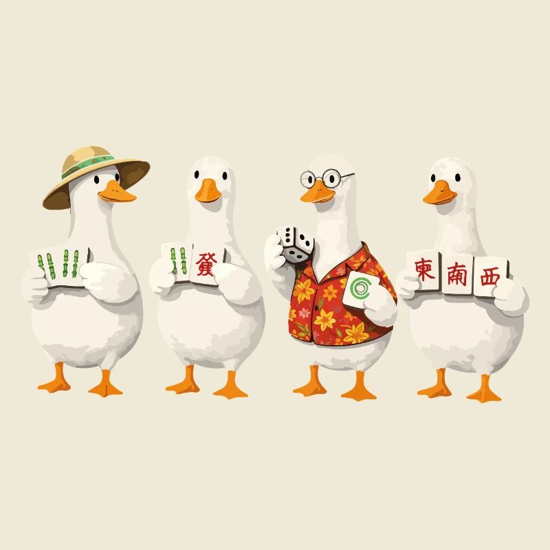 Mahjong goose