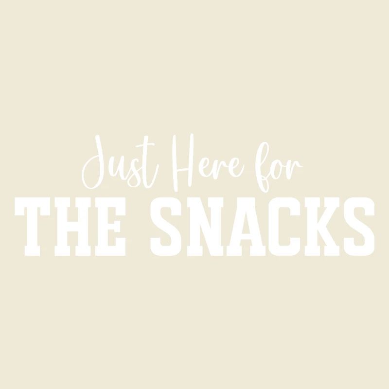 Snack Time Bold Typography Tee Print