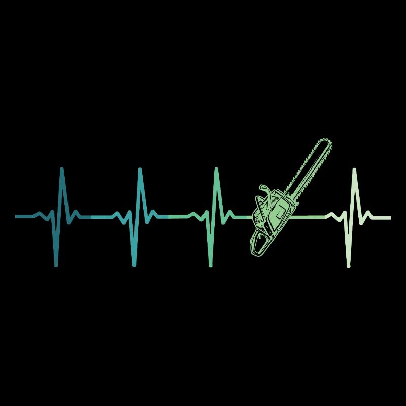 Forest Heartbeat Lumberjack Chainsaw
