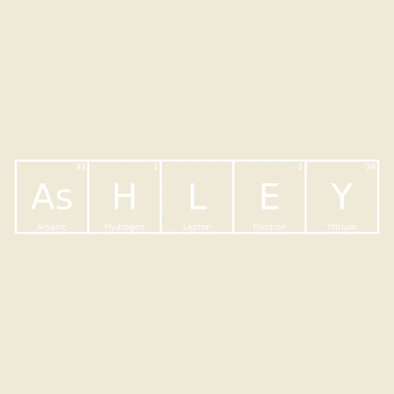 Ashley Name First Name Chemistry Periodic Table Elements