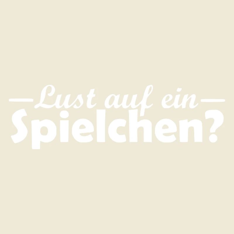 Lust auf ein Spielchen Spruch Vektor