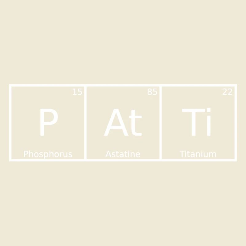 Patti Name First Name Chemistry Periodic Table Elements