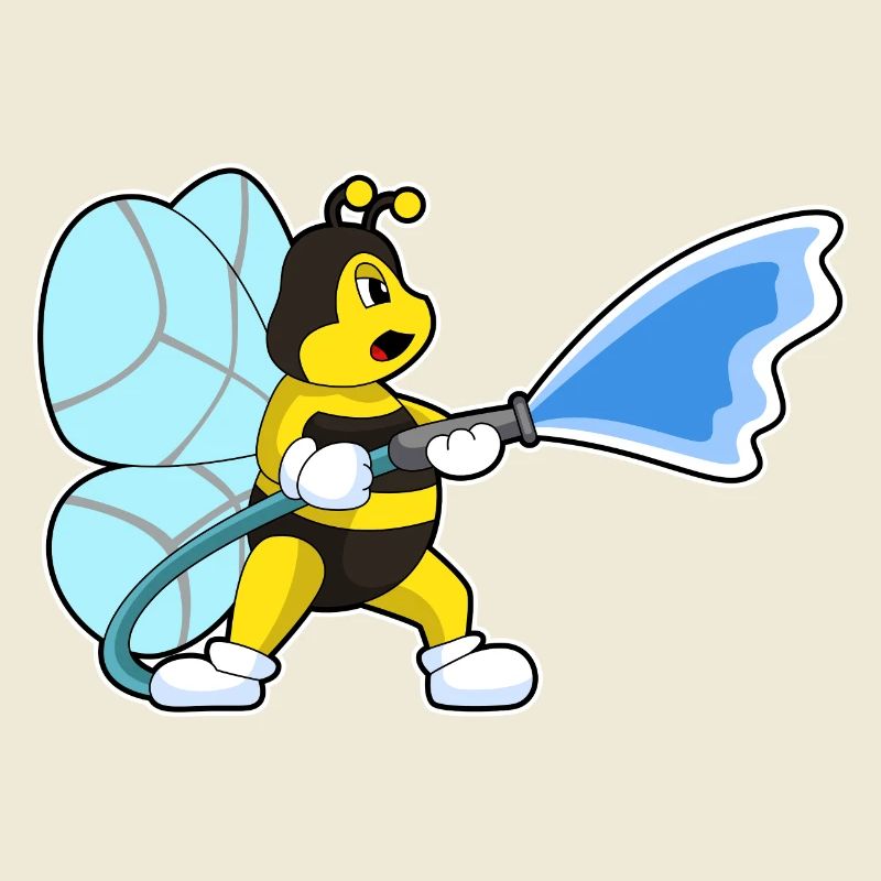 Bee Firefighter Fire Hose Fire Brigade