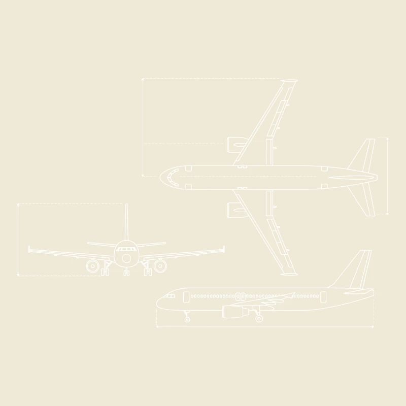 Dessin technique du plan d’avion