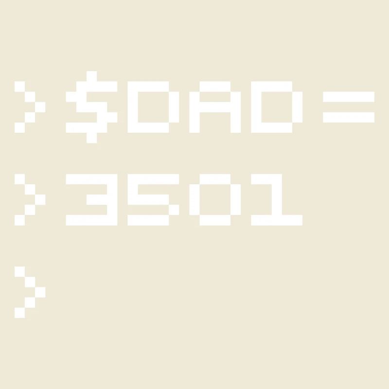 DAD Terminal de Pixels Nerd Code 8-Bits Rétro