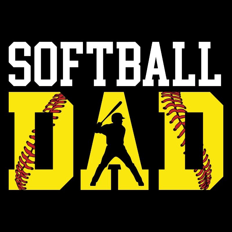 Softball Dad Loud Proud Supportive Game Day Gear