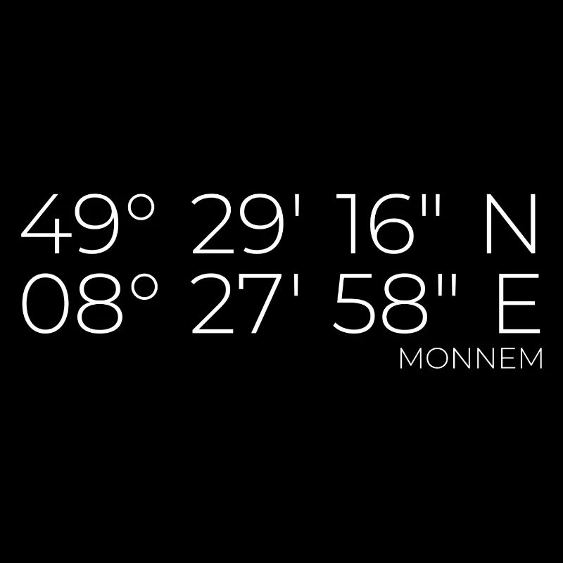 coordinates Monnem Mannheim