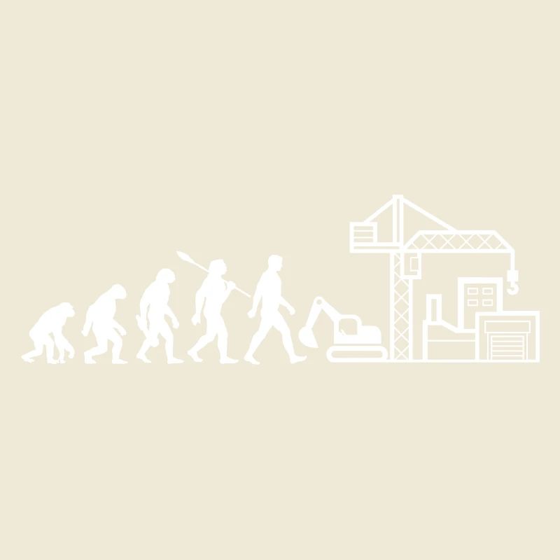 Evolution - Baustelle - Bauarbeiter