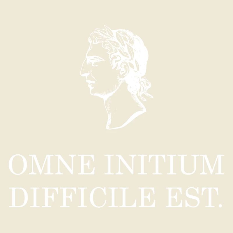 all beginning is difficult latin white