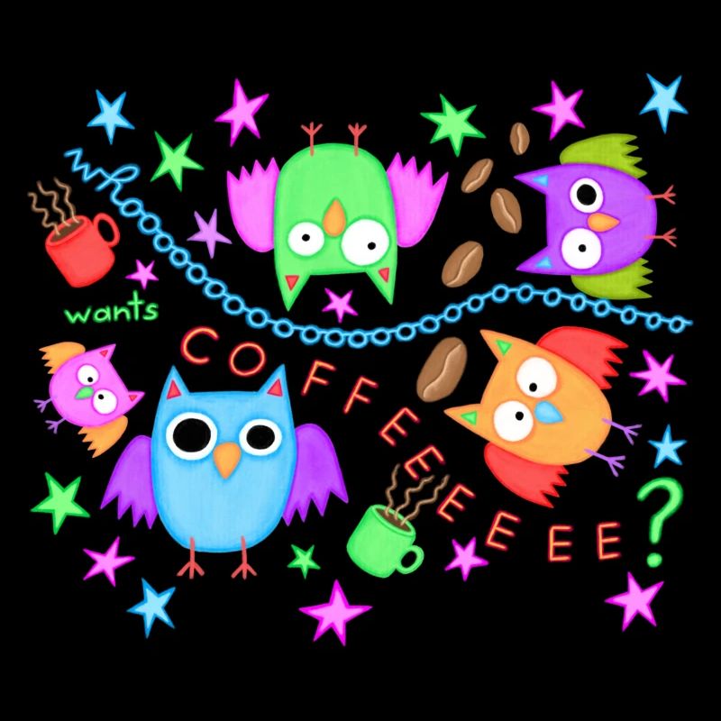 Kaffee Eulen lustig Eule Müde Koffein Büroleben